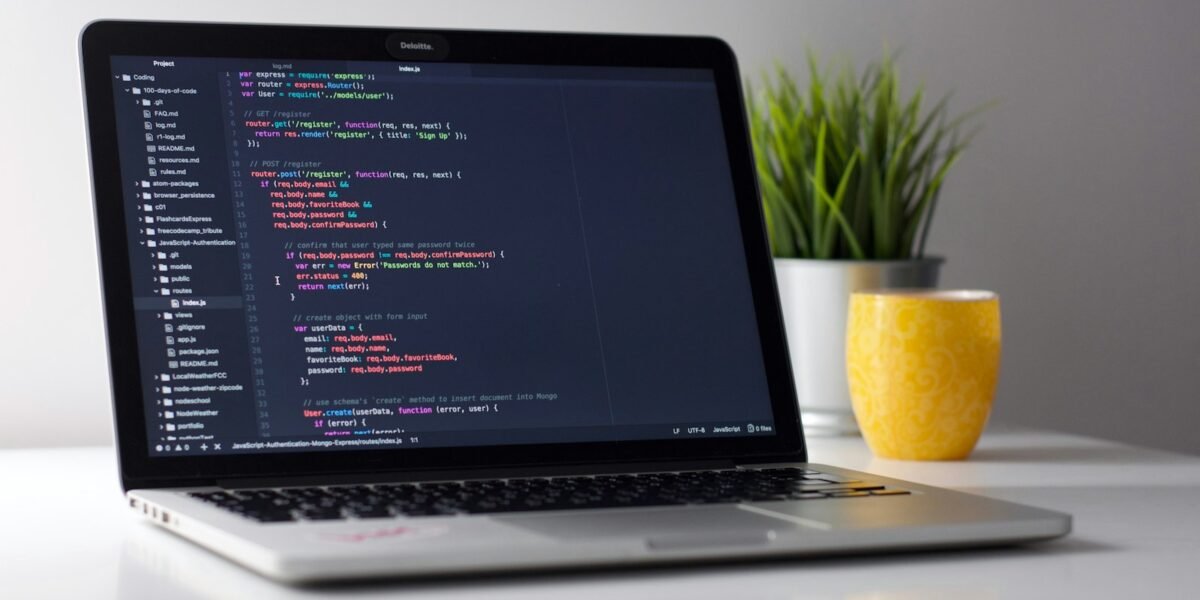 Laptop with digital workspace